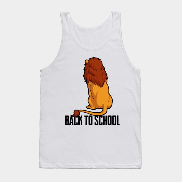 Lion - Back To School Tank Top by maxdax